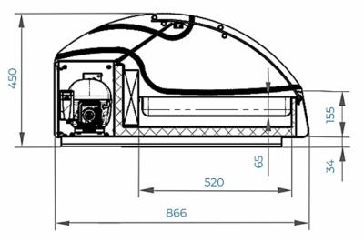 Витрина холодильная CRYSPI VIVO ВПТ